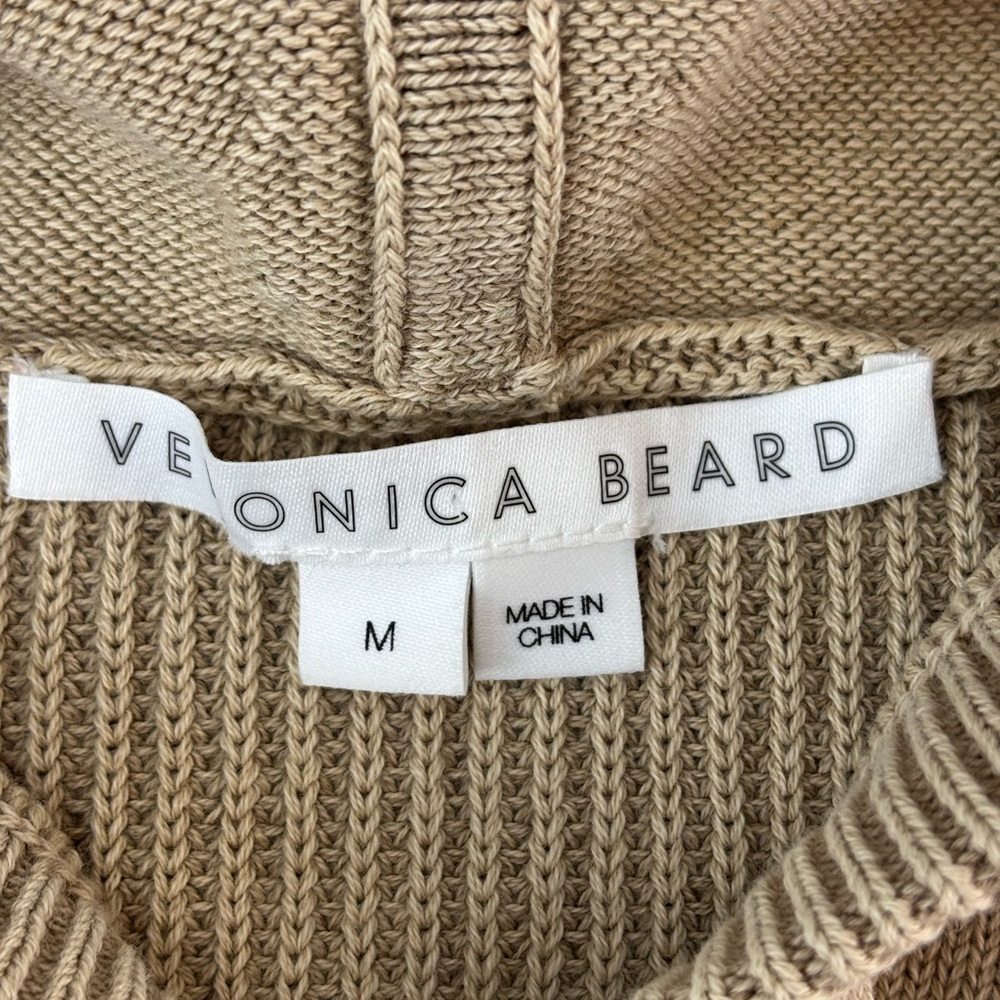 Veronica Beard‎ | Ursina Sweater Hoodie | Beige | Medium - Picture 6 of 6